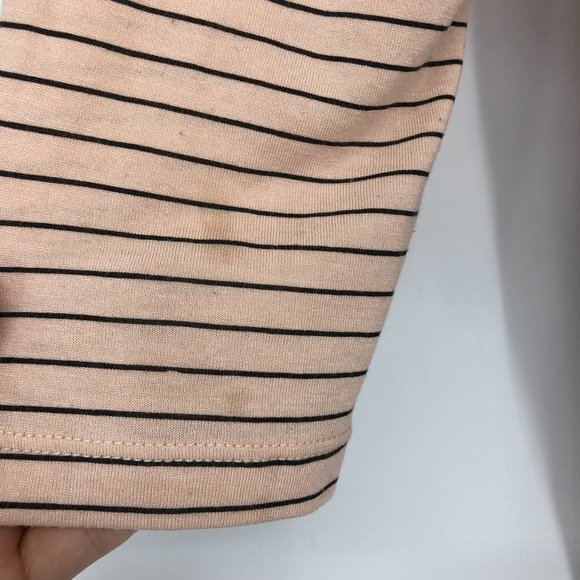 Jacqueline De Yong pale pink striped 3/4 sleeve t-shirt - Picture 6 of 14